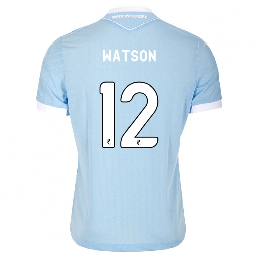 Danxen Uomo Maglia Johnny Watson #12 Bianco Cielo Chiaro Kit Gara Away 2026/27 Maglietta