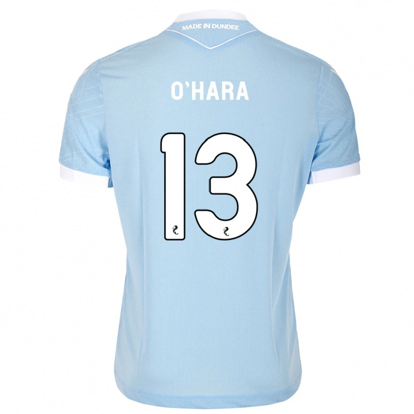 Danxen Uomo Maglia Kieran O'hara #13 Bianco Cielo Chiaro Kit Gara Away 2026/27 Maglietta