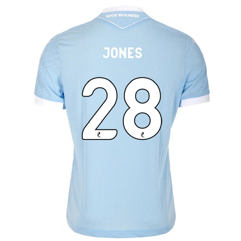 Danxen Uomo Maglia Callum Jones #28 Bianco Cielo Chiaro Kit Gara Away 2026/27 Maglietta