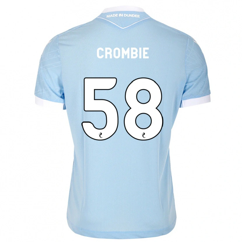 Danxen Uomo Maglia Ethan Crombie #58 Bianco Cielo Chiaro Kit Gara Away 2026/27 Maglietta