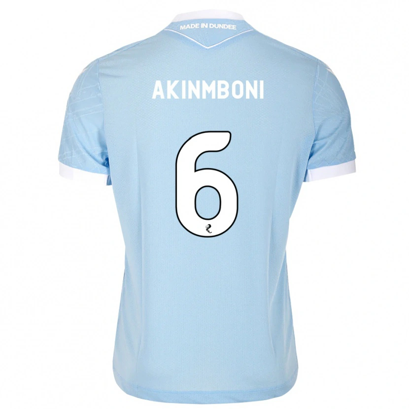 Danxen Uomo Maglia Matai Akinmboni #6 Bianco Cielo Chiaro Kit Gara Away 2026/27 Maglietta
