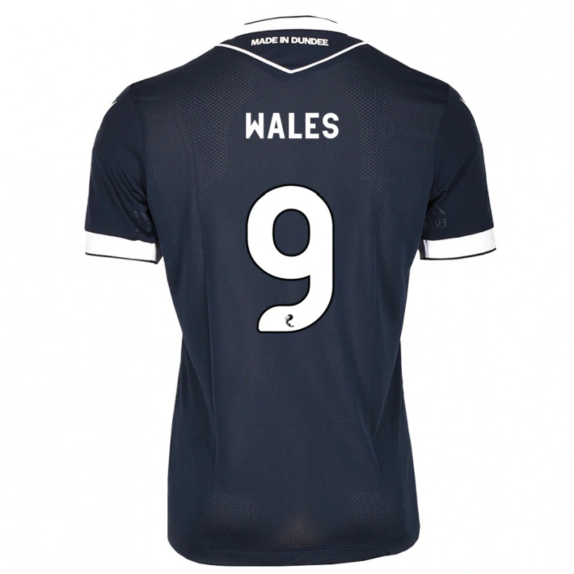 Danxen Uomo Maglia Bobby Wales #9 Bianco Blu Mezzanotte Kit Gara Home 2026/27 Maglietta