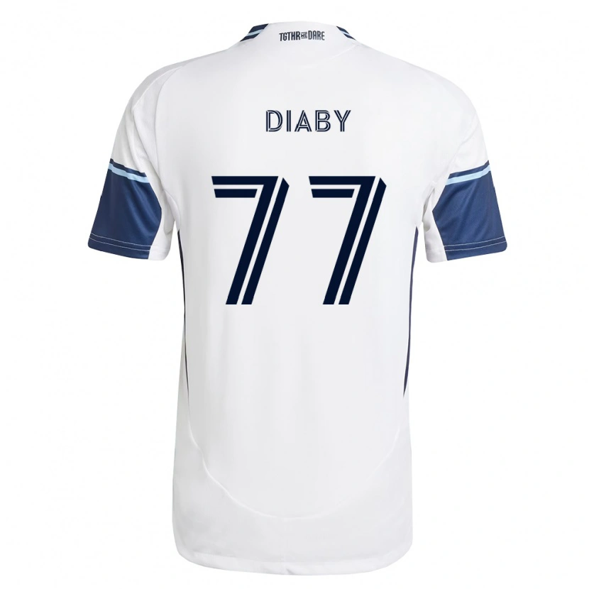 Danxen Uomo Maglia Yadaly Diaby #77 Bianco Blu Reale Kit Gara Home 2026/27 Maglietta