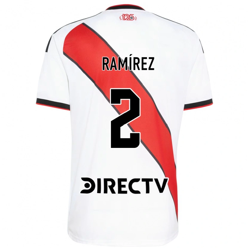 Danxen Donna Maglia Tobías Ramírez #2 Rosso Bianco Nero Kit Gara Home 2026/27 Maglietta