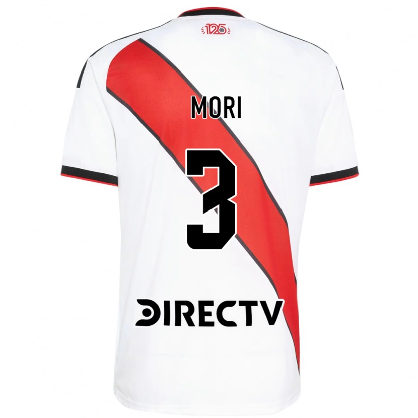 Danxen Donna Maglia Ramiro Funes Mori #3 Rosso Bianco Nero Kit Gara Home 2026/27 Maglietta