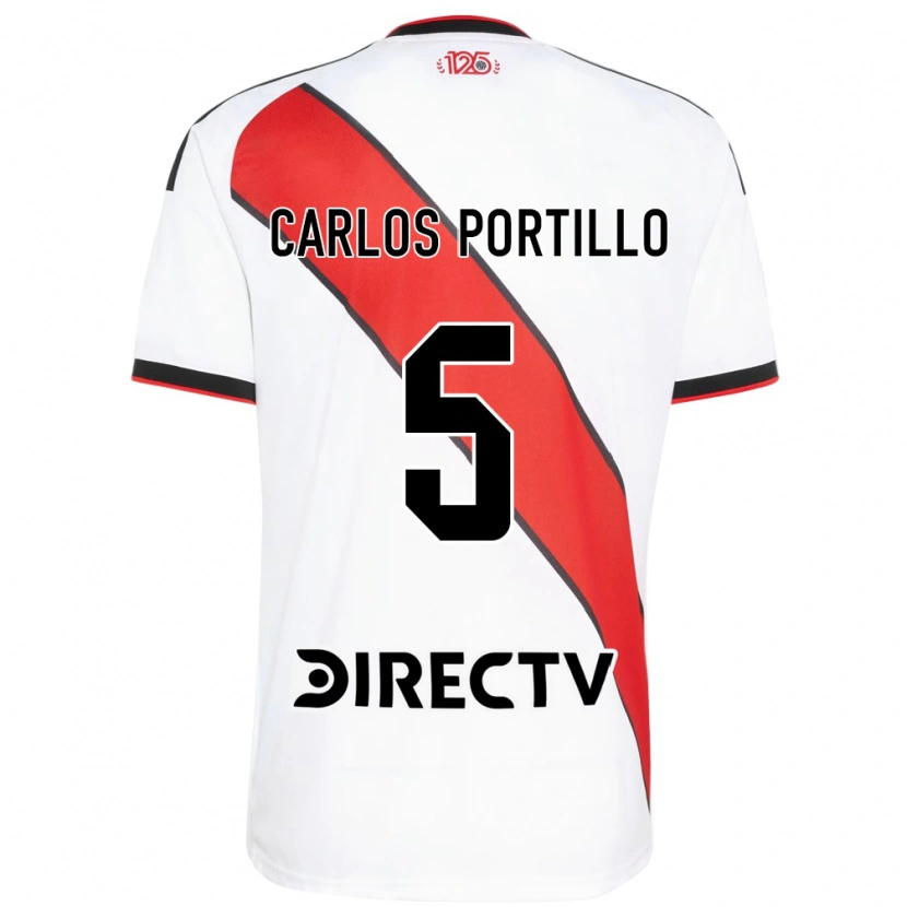 Danxen Donna Maglia Juan Carlos Portillo #5 Rosso Bianco Nero Kit Gara Home 2026/27 Maglietta