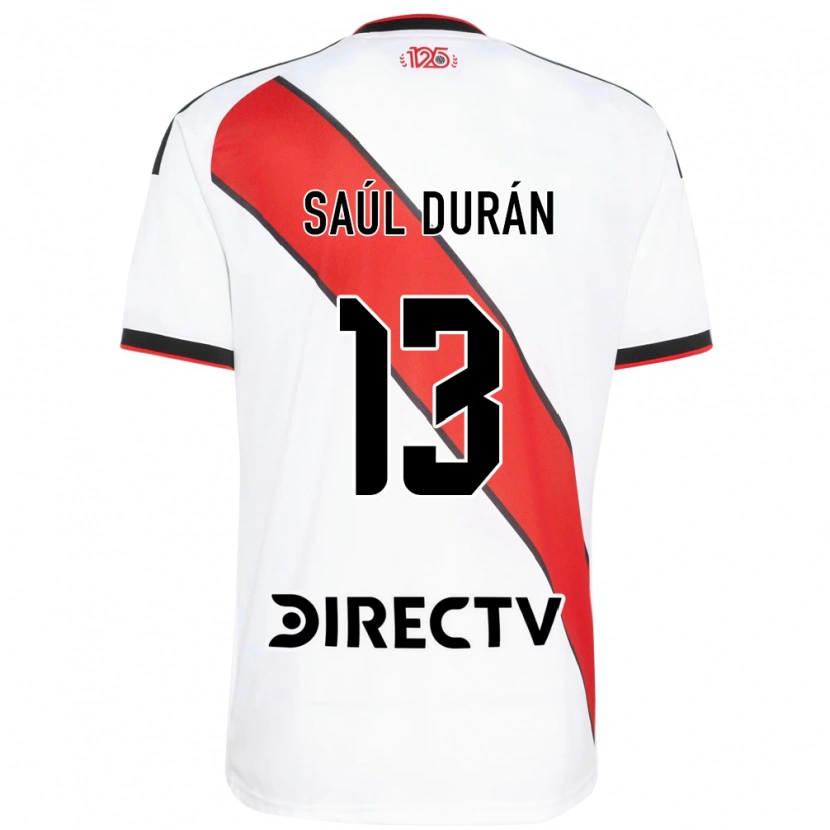 Danxen Donna Maglia Saúl Durán #13 Rosso Bianco Nero Kit Gara Home 2026/27 Maglietta