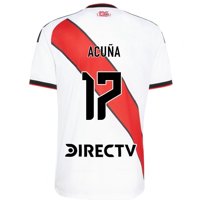 Danxen Donna Maglia Ayelén Acuña #17 Rosso Bianco Nero Kit Gara Home 2026/27 Maglietta