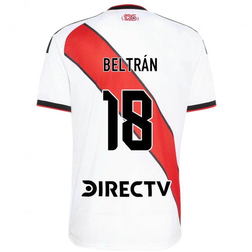 Danxen Donna Maglia Lucas Beltrán #18 Rosso Bianco Nero Kit Gara Home 2026/27 Maglietta