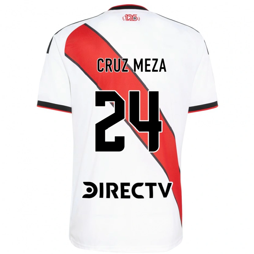 Danxen Donna Maglia Juan Cruz Meza #24 Rosso Bianco Nero Kit Gara Home 2026/27 Maglietta