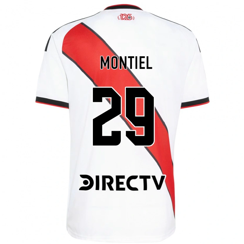 Danxen Donna Maglia Gonzalo Montiel #29 Rosso Bianco Nero Kit Gara Home 2026/27 Maglietta