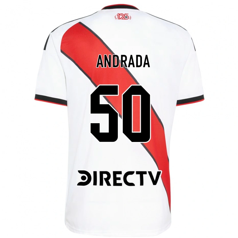 Danxen Donna Maglia Tobías Andrada #50 Rosso Bianco Nero Kit Gara Home 2026/27 Maglietta