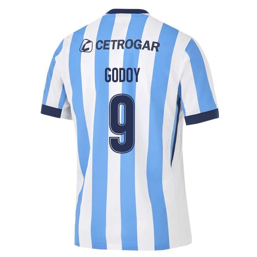 Danxen Donna Maglia Santiago Godoy #9 Azzurro Bianco Nero Kit Gara Home 2026/27 Maglietta