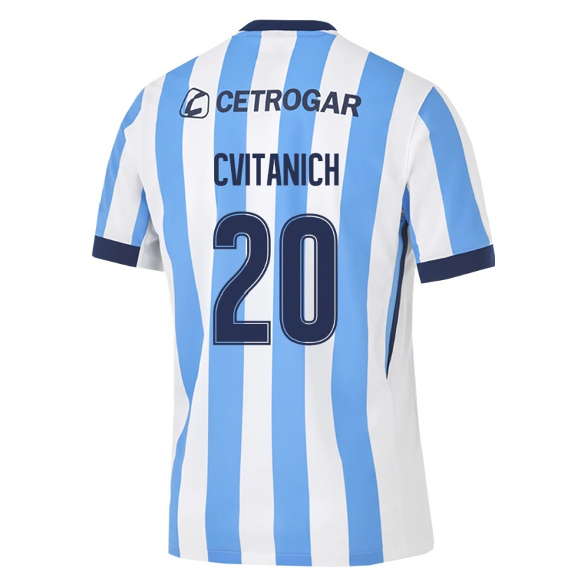 Danxen Donna Maglia Dario Cvitanich #20 Azzurro Bianco Nero Kit Gara Home 2026/27 Maglietta