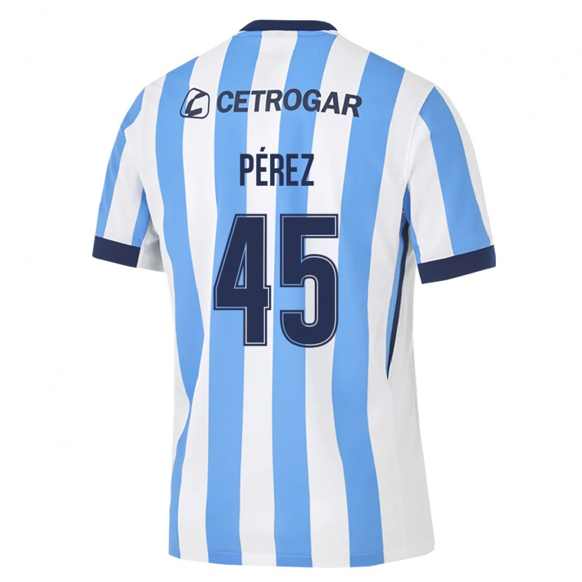 Danxen Donna Maglia Ezequiel Pérez #45 Azzurro Bianco Nero Kit Gara Home 2026/27 Maglietta