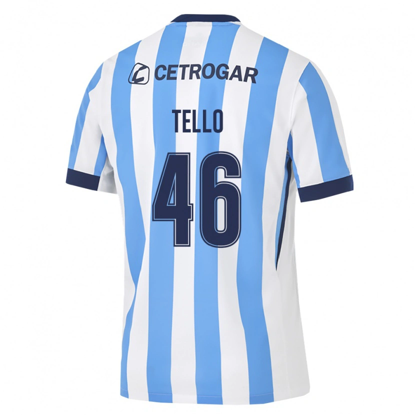 Danxen Donna Maglia Alejandro Tello #46 Azzurro Bianco Nero Kit Gara Home 2026/27 Maglietta