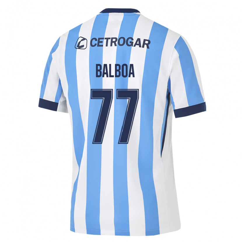 Danxen Donna Maglia Adrián Balboa #77 Azzurro Bianco Nero Kit Gara Home 2026/27 Maglietta