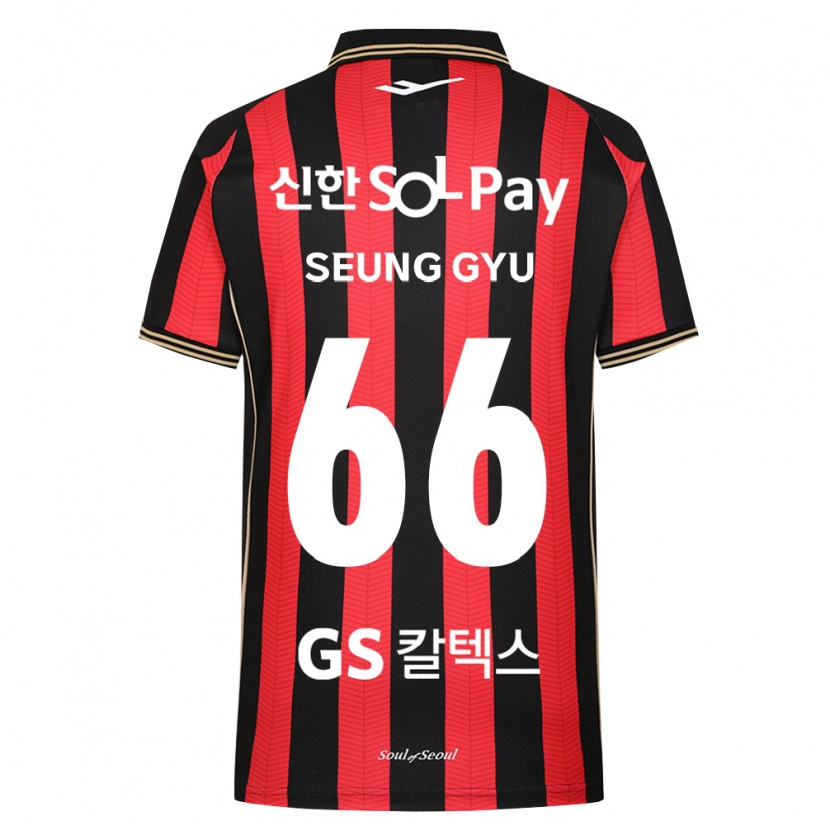 Danxen Donna Maglia Seung-Gyu Han #66 Rosso Bianco Nero Kit Gara Home 2026/27 Maglietta