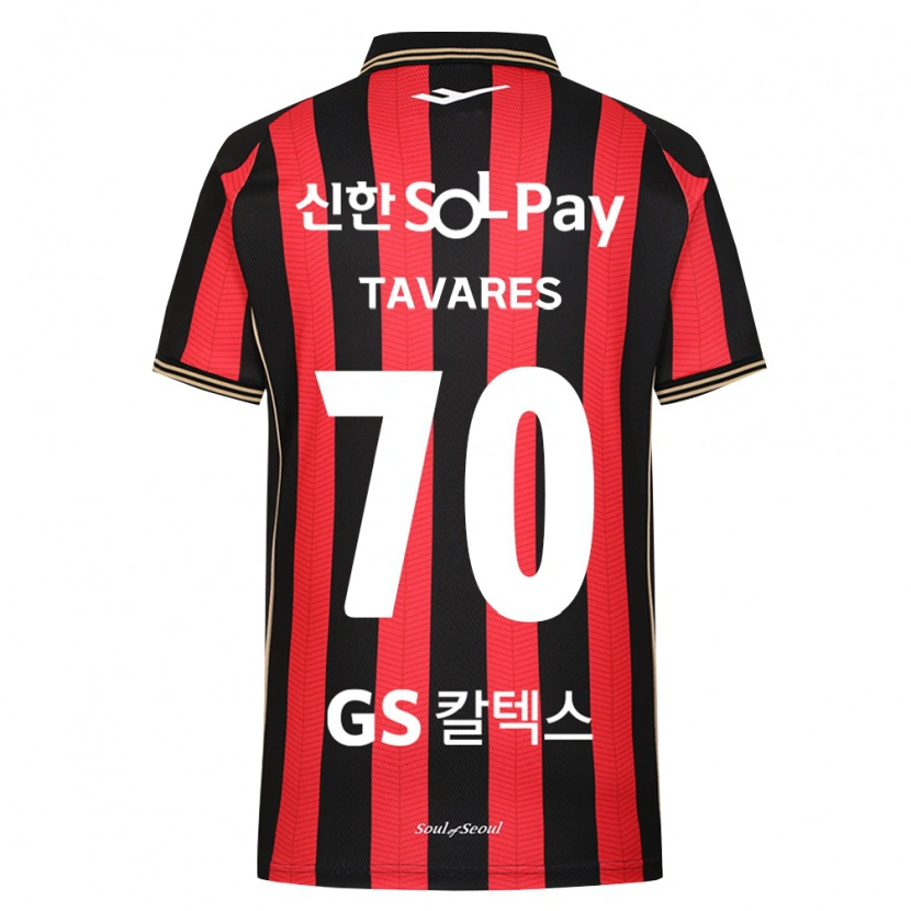 Danxen Donna Maglia Ronaldo Tavares #70 Rosso Bianco Nero Kit Gara Home 2026/27 Maglietta