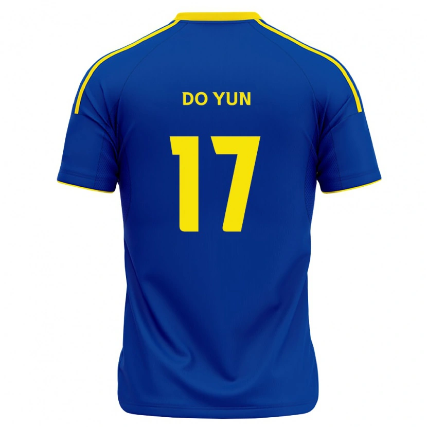 Danxen Donna Maglia Do-Yun Kwon #17 Blu Reale Giallo Kit Gara Home 2026/27 Maglietta