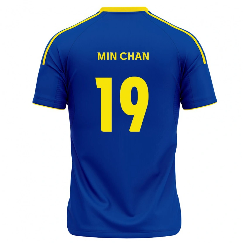 Danxen Donna Maglia Min-Chan Kim #19 Blu Reale Giallo Kit Gara Home 2026/27 Maglietta