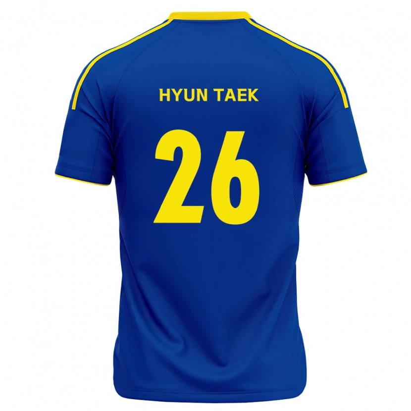 Danxen Donna Maglia Hyun-Taek Cho #26 Blu Reale Giallo Kit Gara Home 2026/27 Maglietta