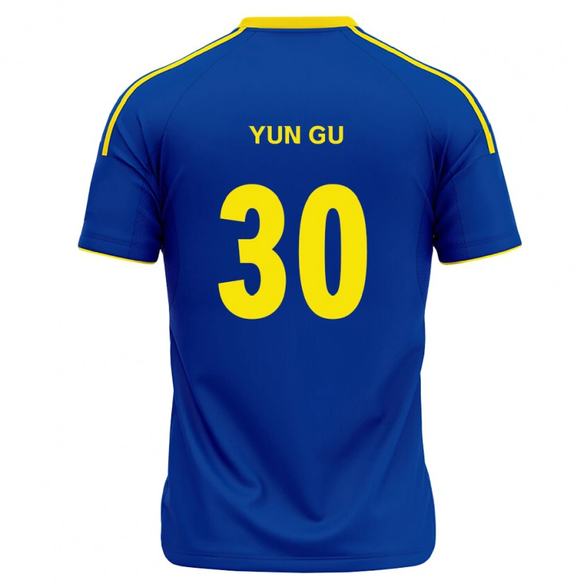 Danxen Donna Maglia Yun-Gu Kang #30 Blu Reale Giallo Kit Gara Home 2026/27 Maglietta