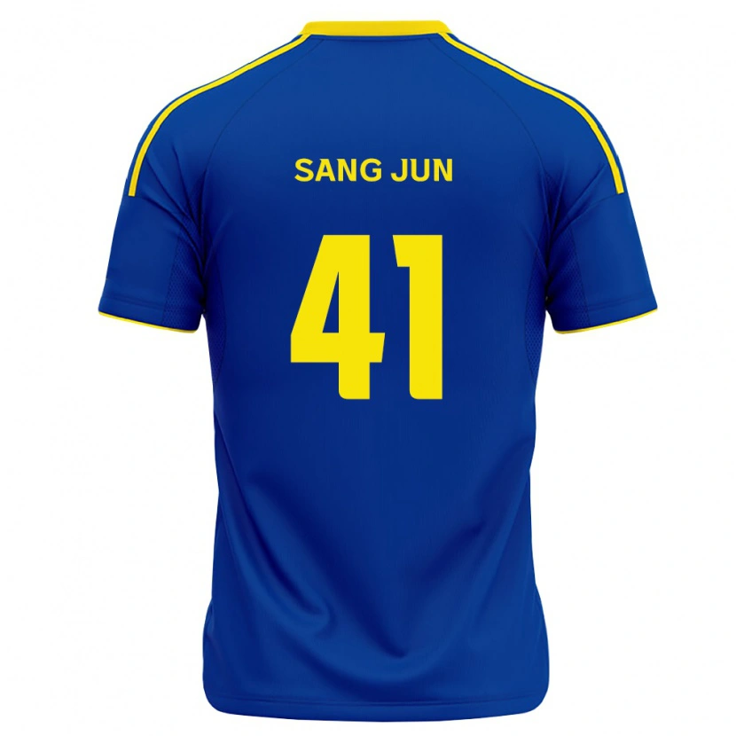 Danxen Donna Maglia Sang-Jun Park #41 Blu Reale Giallo Kit Gara Home 2026/27 Maglietta