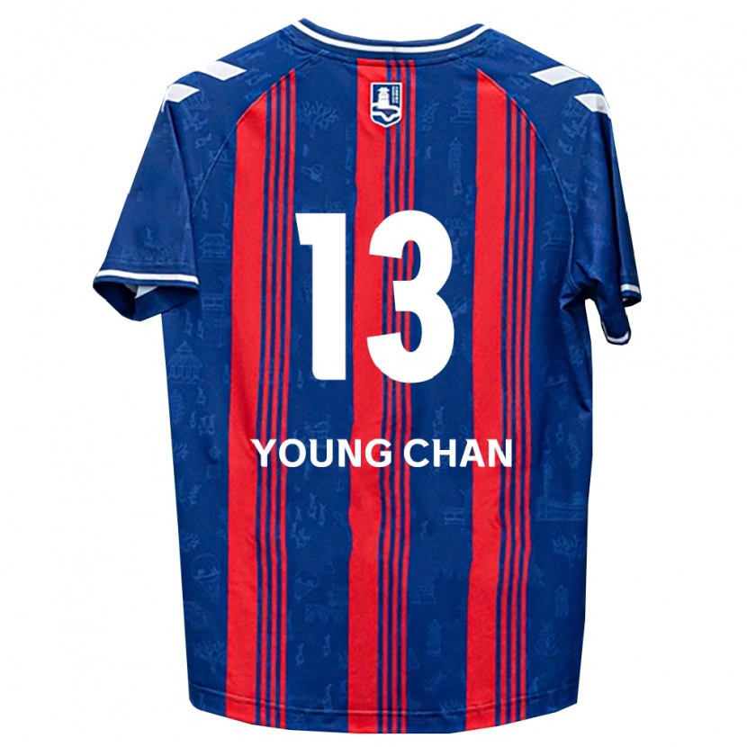 Danxen Donna Maglia Young-Chan Ham #13 Blu Rosso Bianco Kit Gara Home 2026/27 Maglietta