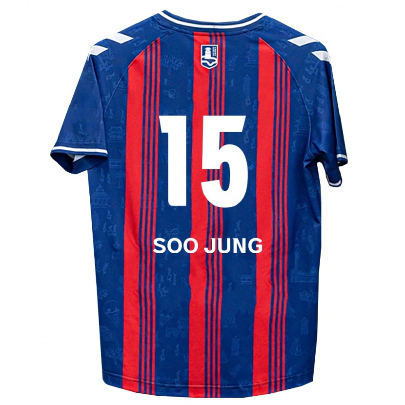 Danxen Donna Maglia Soo-Jung Ryu #15 Blu Rosso Bianco Kit Gara Home 2026/27 Maglietta