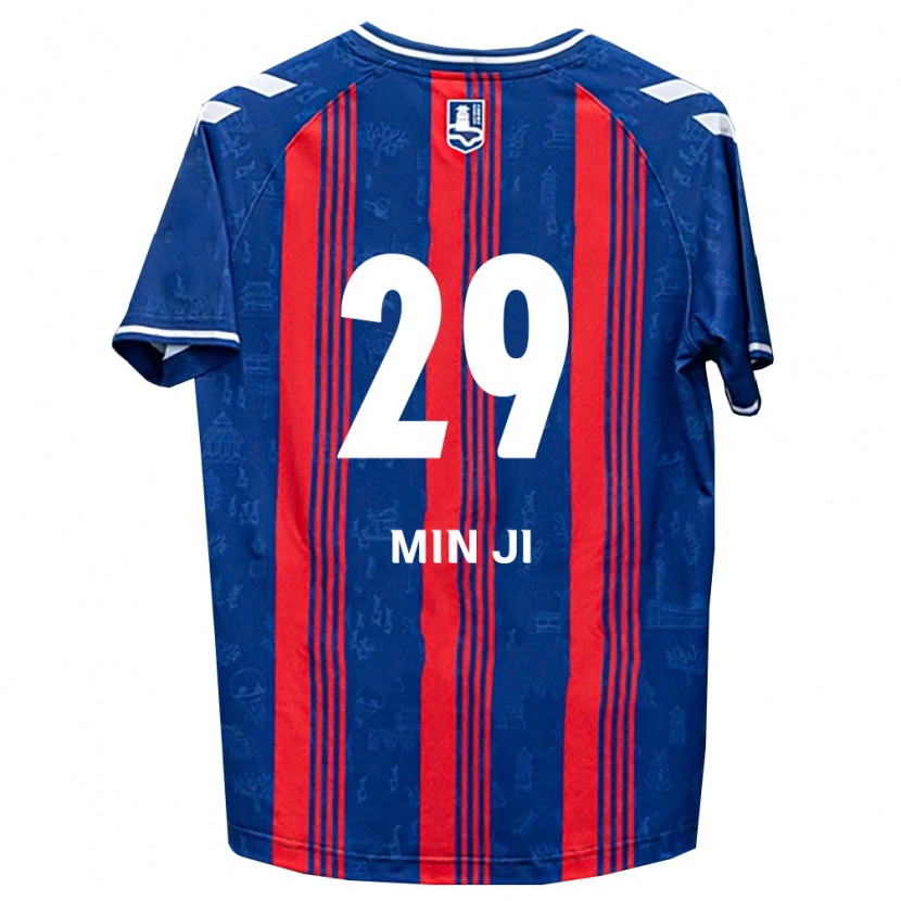Danxen Donna Maglia Min-Ji Jeon #29 Blu Rosso Bianco Kit Gara Home 2026/27 Maglietta