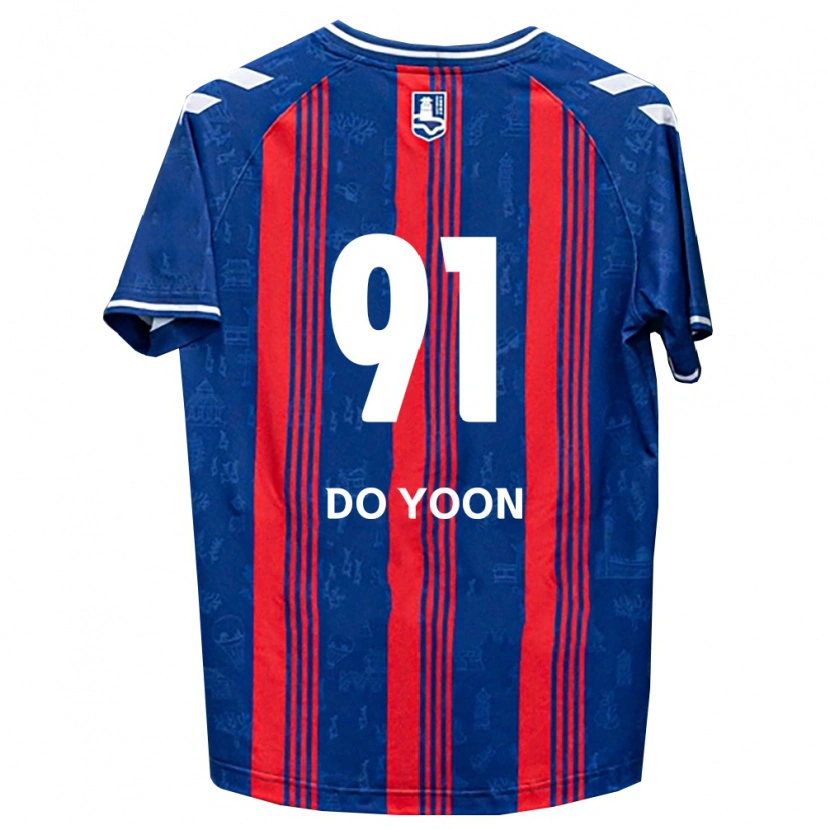 Danxen Donna Maglia Do-Yoon Kim #91 Blu Rosso Bianco Kit Gara Home 2026/27 Maglietta
