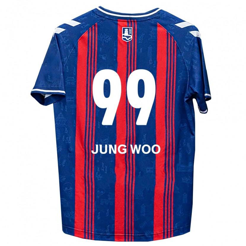 Danxen Donna Maglia Jung-Woo Ha #99 Blu Rosso Bianco Kit Gara Home 2026/27 Maglietta