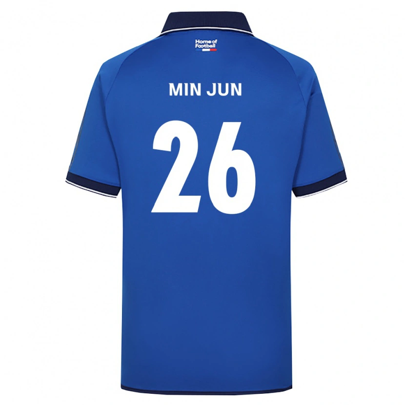 Danxen Donna Maglia Min-Jun Kim #26 Blu Reale Bianco Rosso Kit Gara Home 2026/27 Maglietta