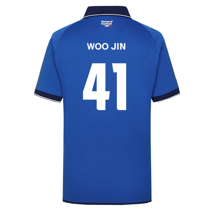Danxen Donna Maglia Woo-Jin Kim #41 Blu Reale Bianco Rosso Kit Gara Home 2026/27 Maglietta