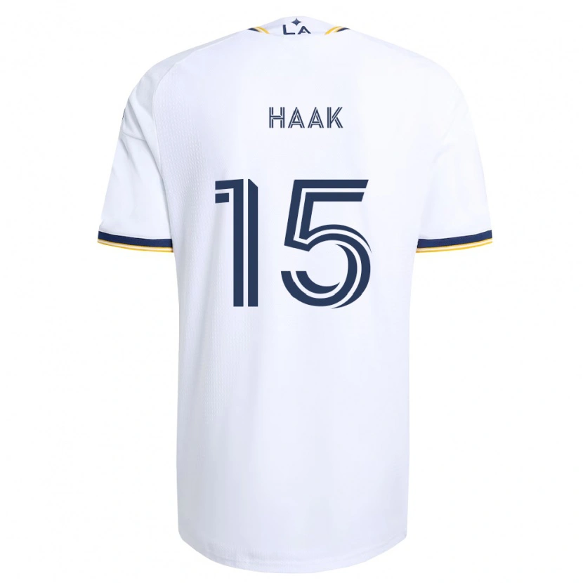 Danxen Donna Maglia Justin Haak #15 Blu Giallo E Bianco Kit Gara Home 2026/27 Maglietta