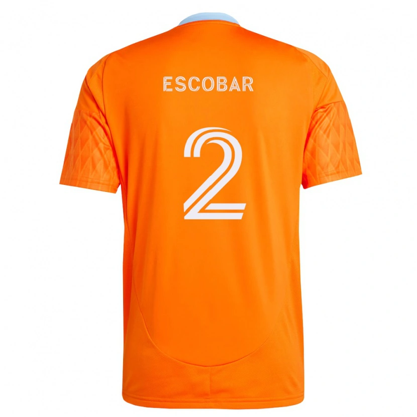 Danxen Donna Maglia Franco Escobar #2 Arancio Bianco Kit Gara Home 2026/27 Maglietta