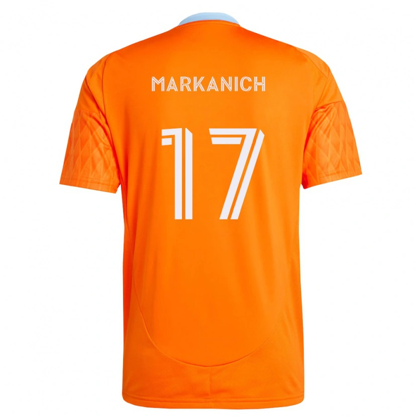 Danxen Donna Maglia Nick Markanich #17 Arancio Bianco Kit Gara Home 2026/27 Maglietta