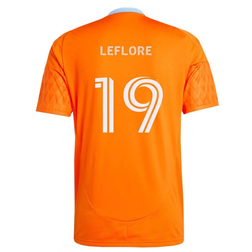 Danxen Donna Maglia Isaiah Leflore #19 Arancio Bianco Kit Gara Home 2026/27 Maglietta