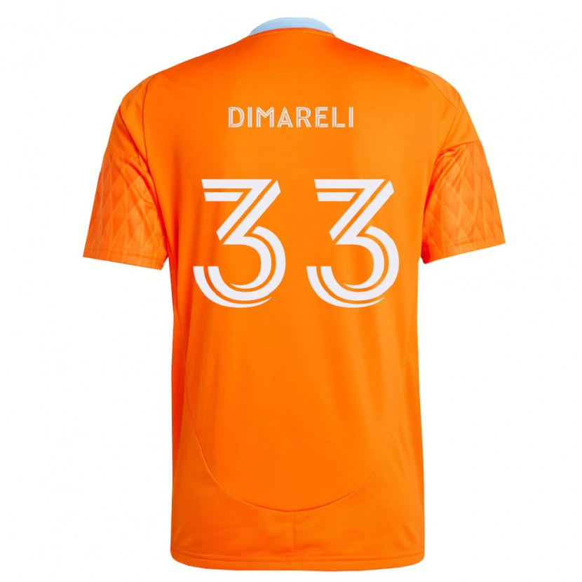 Danxen Donna Maglia Mattheo Dimareli #33 Arancio Bianco Kit Gara Home 2026/27 Maglietta