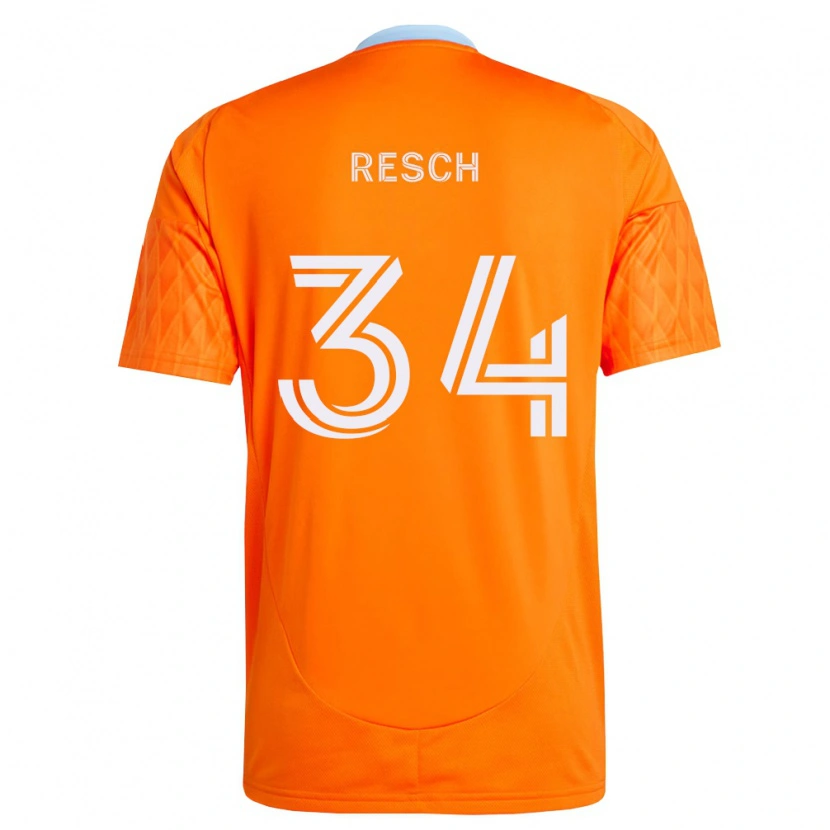 Danxen Donna Maglia Agustin Resch #34 Arancio Bianco Kit Gara Home 2026/27 Maglietta