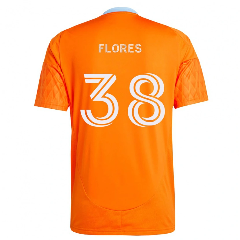 Danxen Donna Maglia Omar Flores #38 Arancio Bianco Kit Gara Home 2026/27 Maglietta