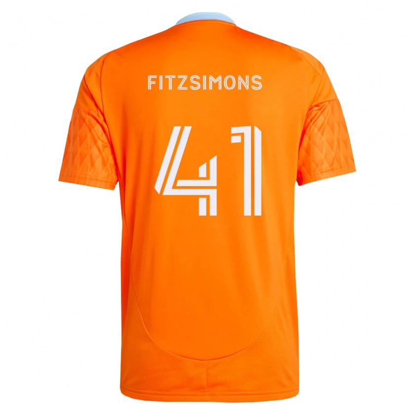 Danxen Donna Maglia Brogan Fitzsimons #41 Arancio Bianco Kit Gara Home 2026/27 Maglietta