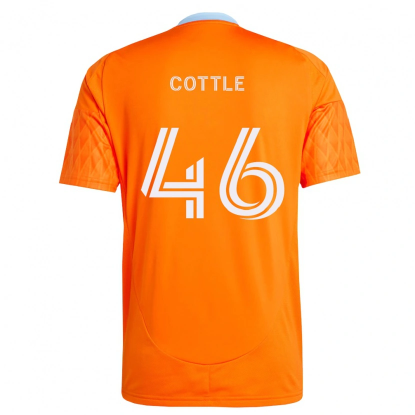 Danxen Donna Maglia Tristan Cottle #46 Arancio Bianco Kit Gara Home 2026/27 Maglietta