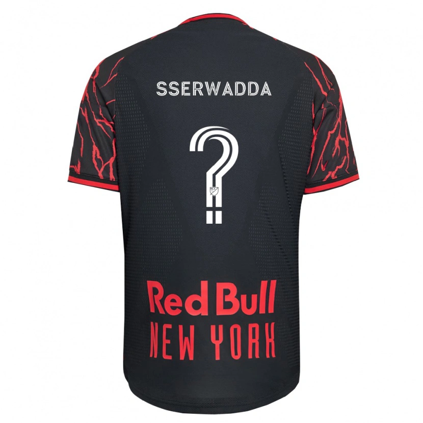 Danxen Donna Maglia Steven Sserwadda #0 Rosso Nero Bianco Kit Gara Home 2026/27 Maglietta