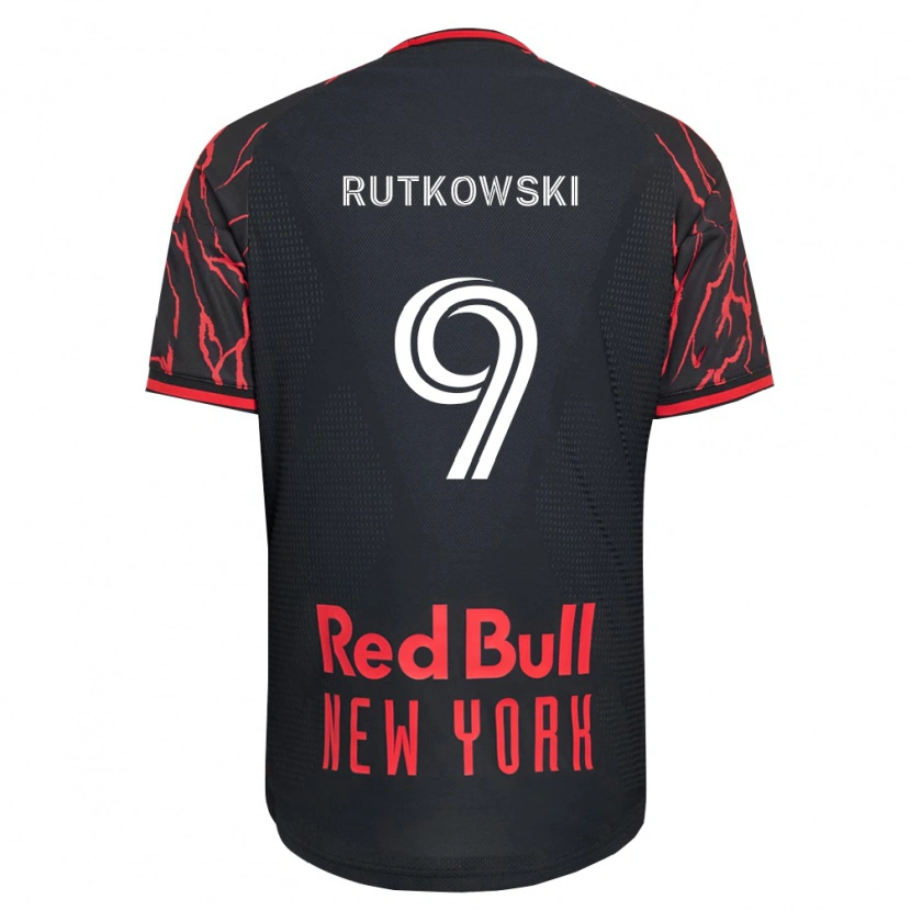 Danxen Donna Maglia David Rutkowski #9 Rosso Nero Bianco Kit Gara Home 2026/27 Maglietta