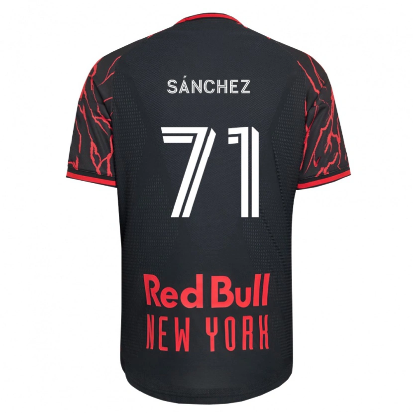 Danxen Donna Maglia Aimar Sánchez #71 Rosso Nero Bianco Kit Gara Home 2026/27 Maglietta