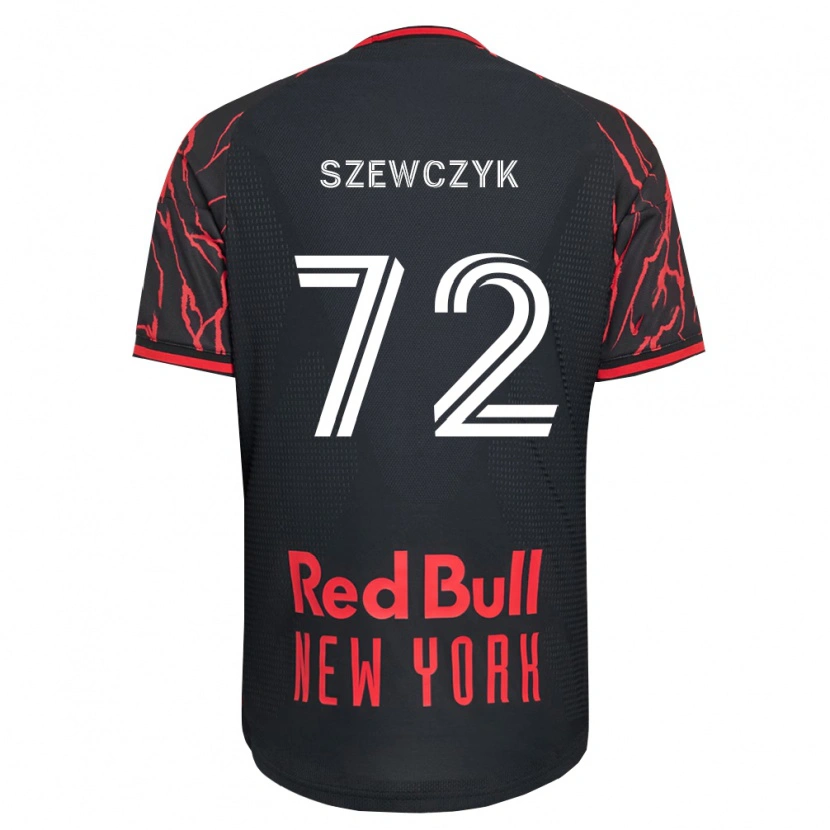 Danxen Donna Maglia Tobias Szewczyk #72 Rosso Nero Bianco Kit Gara Home 2026/27 Maglietta
