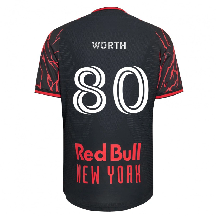 Danxen Donna Maglia Nate Worth #80 Rosso Nero Bianco Kit Gara Home 2026/27 Maglietta