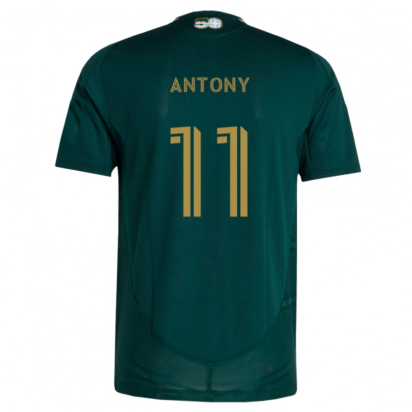 Danxen Donna Maglia Antony Alves Santos #11 Verde Scuro Marrone Kit Gara Home 2026/27 Maglietta